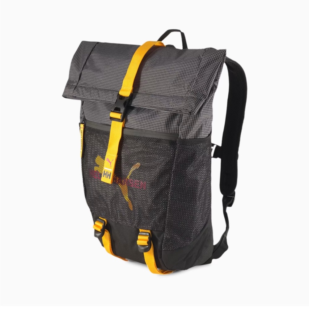 Helly Hansen x Puma Black and Yellow Unisex Backpack - NWT